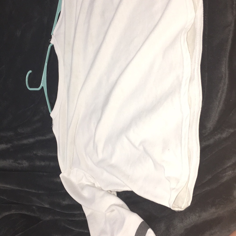 white crop top